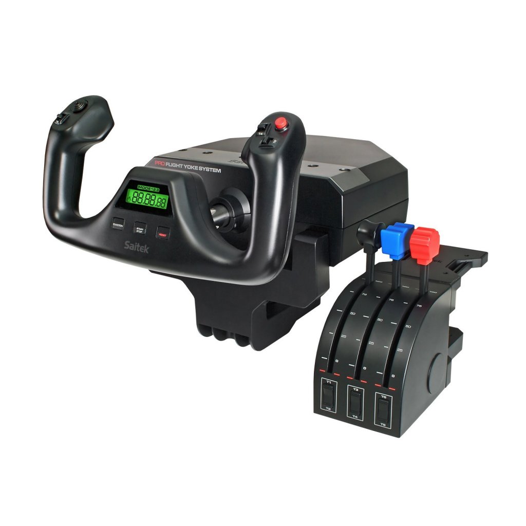 Saitek Pro Flight Yoke with Three-Lever Throttle1
